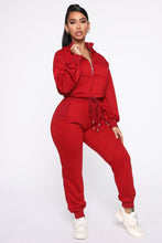 Load image into Gallery viewer, Lounge Wherever I Want Hoodie - Burgundy