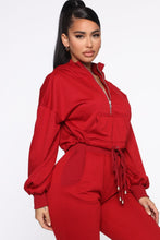 Load image into Gallery viewer, Lounge Wherever I Want Hoodie - Burgundy