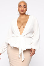 Load image into Gallery viewer, Glowing Radiance Blouse - White