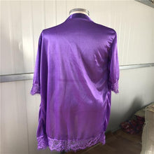 Load image into Gallery viewer, Women Dress Summer Dresses Sleepwear Lace Solid High Quality One Size Sleep Dress Mesh Spandex Half Sleeve Length