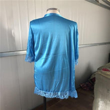 Load image into Gallery viewer, Women Dress Summer Dresses Sleepwear Lace Solid High Quality One Size Sleep Dress Mesh Spandex Half Sleeve Length