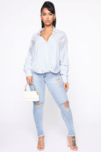 Load image into Gallery viewer, Can't Ignore Me Forever Stripe Top - Blue/combo