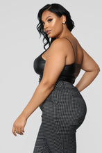 Load image into Gallery viewer, Kiki Pleather Cropped Top - Black