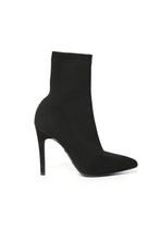 Load image into Gallery viewer, I'm In Knit Heeled Booties - Black