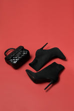 Load image into Gallery viewer, I'm In Knit Heeled Booties - Black