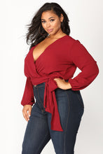 Load image into Gallery viewer, Little White Lies Top - Burgundy