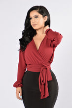 Load image into Gallery viewer, Little White Lies Top - Burgundy