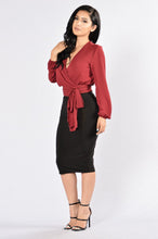 Load image into Gallery viewer, Little White Lies Top - Burgundy