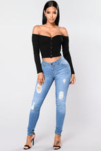 Load image into Gallery viewer, Talk That Talk Off Shoulder Top - Black