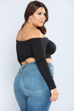 Load image into Gallery viewer, Talk That Talk Off Shoulder Top - Black
