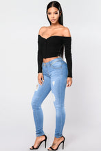 Load image into Gallery viewer, Talk That Talk Off Shoulder Top - Black