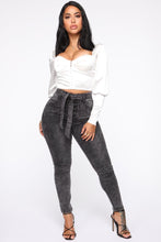 Load image into Gallery viewer, Leave You Wanting More Crop Top - White