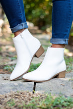 Load image into Gallery viewer, Helping Hand White Heeled Booties