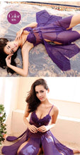 Load image into Gallery viewer, Sexy Pajamas and Short and Hot Furious Nightgown Woman Lace Sleeping Sleepwear Dress Summer Tissue Large Scale