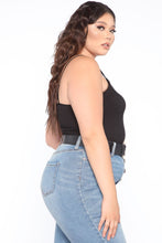 Load image into Gallery viewer, Sophia Ribbed Seamless Tank - Black
