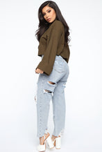 Load image into Gallery viewer, Sorry Not Sorry Turtleneck Top - Olive
