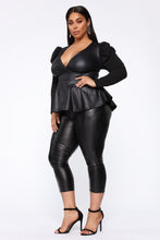 Load image into Gallery viewer, Leather And Love Top - Black
