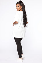 Load image into Gallery viewer, Christina Oversized Tee - White
