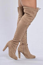 Load image into Gallery viewer, Love Me Long Time Boot - Taupe

