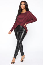 Load image into Gallery viewer, The Future And The Old Me Top - Burgundy/combo
