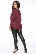 Load image into Gallery viewer, The Future And The Old Me Top - Burgundy/combo
