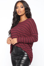 Load image into Gallery viewer, The Future And The Old Me Top - Burgundy/combo
