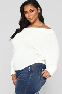 Andi Long Sleeve Top - White