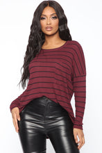 Load image into Gallery viewer, The Future And The Old Me Top - Burgundy/combo
