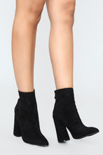 Load image into Gallery viewer, Who Said Bootie - Black

