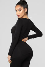 Load image into Gallery viewer, Briana Long Sleeve Top - Black
