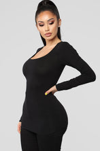 Load image into Gallery viewer, Briana Long Sleeve Top - Black
