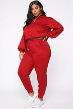 Load image into Gallery viewer, Lounge Wherever I Want Hoodie - Burgundy
