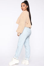 Load image into Gallery viewer, Cozy Thoughts Sherpa Pullover - Taupe
