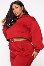 Load image into Gallery viewer, Lounge Wherever I Want Hoodie - Burgundy
