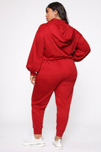Load image into Gallery viewer, Lounge Wherever I Want Hoodie - Burgundy
