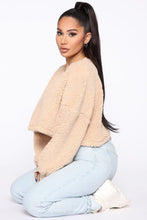 Load image into Gallery viewer, Cozy Thoughts Sherpa Pullover - Taupe
