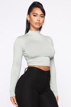 Load image into Gallery viewer, Crossed The Line With Me Knit Top - Sage

