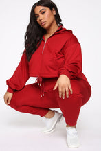 Load image into Gallery viewer, Lounge Wherever I Want Hoodie - Burgundy
