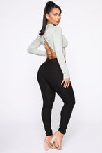 Load image into Gallery viewer, Crossed The Line With Me Knit Top - Sage
