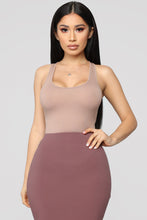 Load image into Gallery viewer, Davina Basic Tank Bodysuit - Taupe
