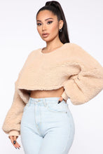 Load image into Gallery viewer, Cozy Thoughts Sherpa Pullover - Taupe

