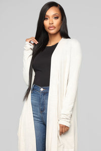 As Per Usual Cardigan - Oatmeal