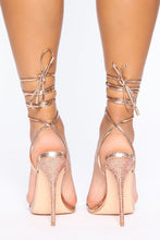 Load image into Gallery viewer, Pure Innocence Heeled Sandals - Rose Gold
