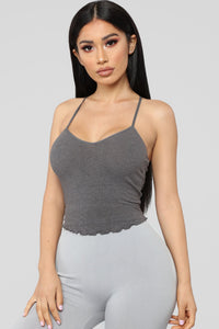 Above And Beyond Tank Top - Charcoal