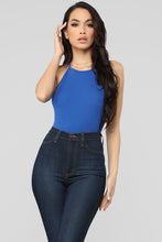 Load image into Gallery viewer, Say Less Halter Bodysuit - Royal
