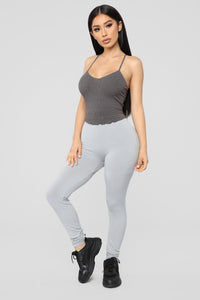 Above And Beyond Tank Top - Charcoal