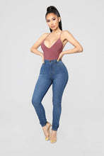 Load image into Gallery viewer, Sleek And Slay Bodysuit - Red Brown
