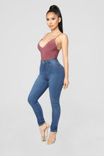 Load image into Gallery viewer, Sleek And Slay Bodysuit - Red Brown
