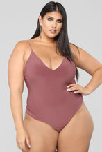 Load image into Gallery viewer, Sleek And Slay Bodysuit - Red Brown

