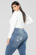 Load image into Gallery viewer, Edges That Scratch Bodysuit - White
